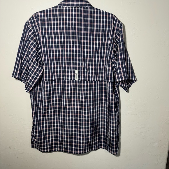 Habbit Outdoors Gear Vented Moisture Wicking Shirt Size M, Blue/red/white 🇺🇸 - Picture 4 of 4